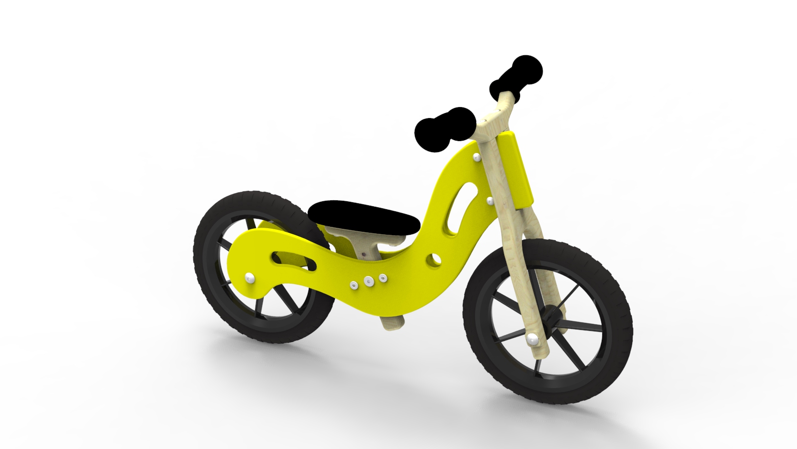 yellow balance bike